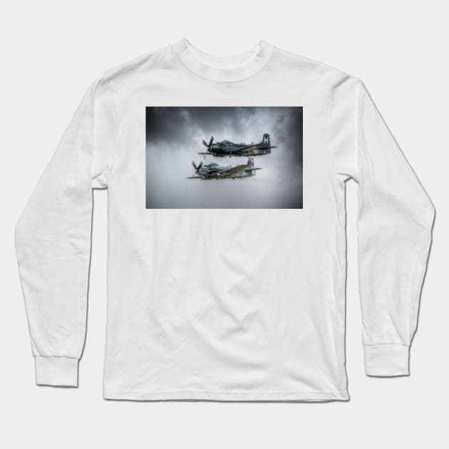 Skyraiders Long Sleeve T-Shirt by Nigdaw